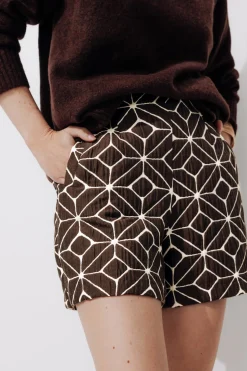 Promod Short ikat en jacquard Femme - Imprimé multicolore Imprimémulticolore Best