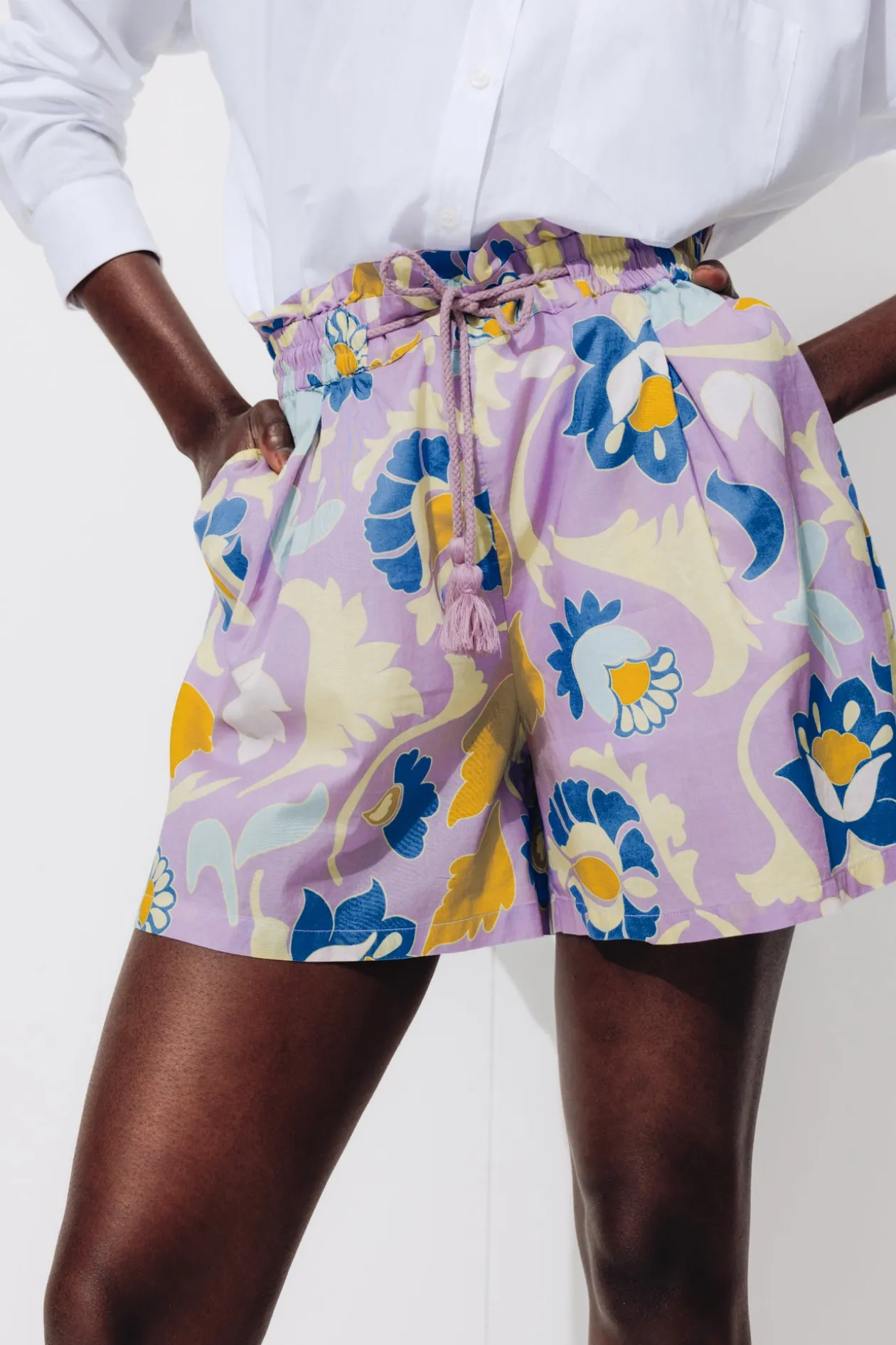 Promod Short imprimé Femme - Imprimé parme Impriméparme Sale