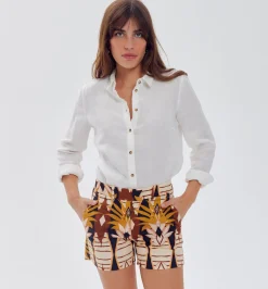 Promod Short imprimé Femme - Imprimé écru Impriméécru Cheap