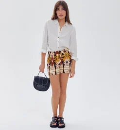 Promod Short imprimé Femme - Imprimé écru Impriméécru Cheap