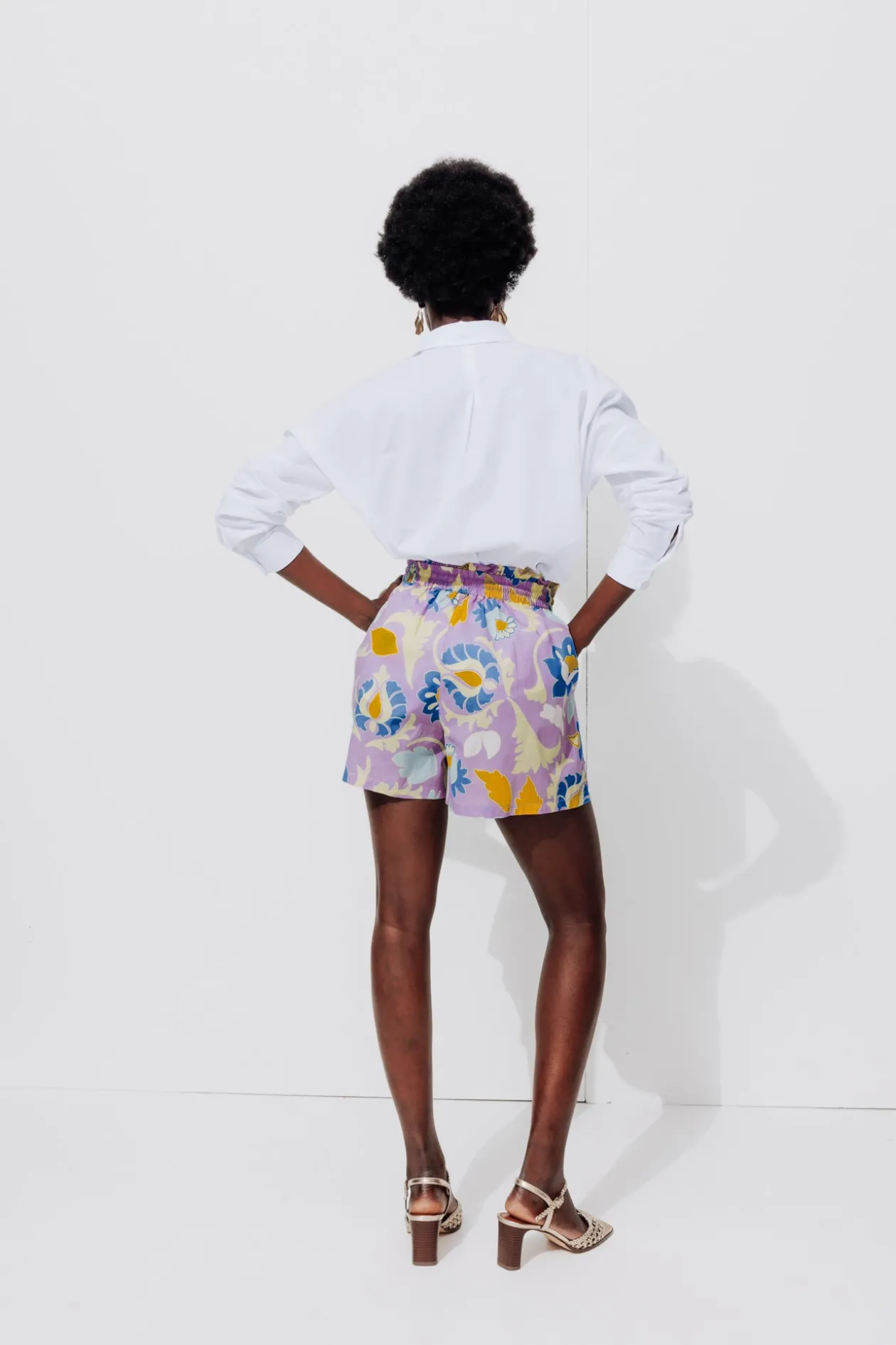 Promod Short imprimé Femme - Imprimé parme Impriméparme Sale