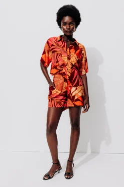 Promod Short imprimé Femme - Imprimé multicolore Imprimémulticolore Discount