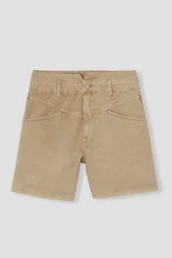 Promod Short MARCEL en toile Femme - Beige Sale