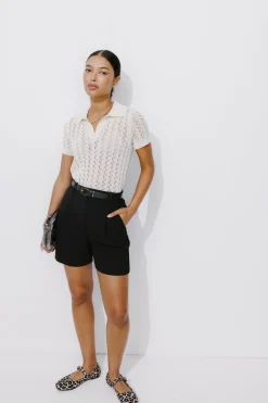 Promod Short taille haute Femme - Noir New