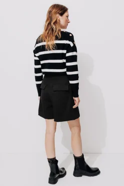 Promod Short taille haute Femme - Noir Clearance