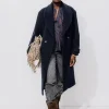 Promod SIMONE manteau en laine - Marine Best Sale