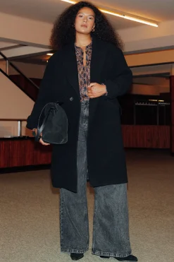 Promod SIMONE manteau en laine - Noir Cheap