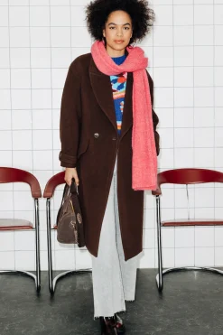 Promod SIMONE manteau en laine - Marron Flash Sale