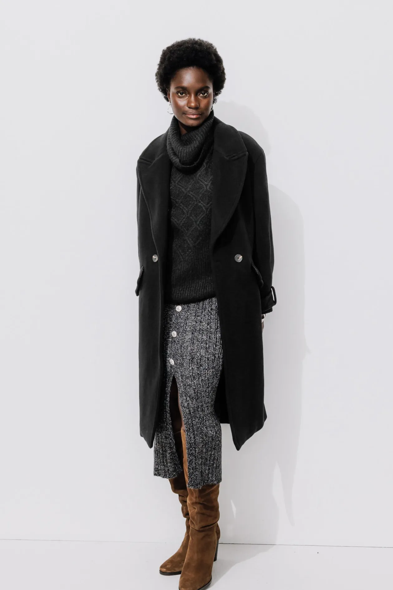 Promod SIMONE manteau en laine - Noir Cheap