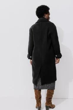 Promod SIMONE manteau en laine - Noir Cheap