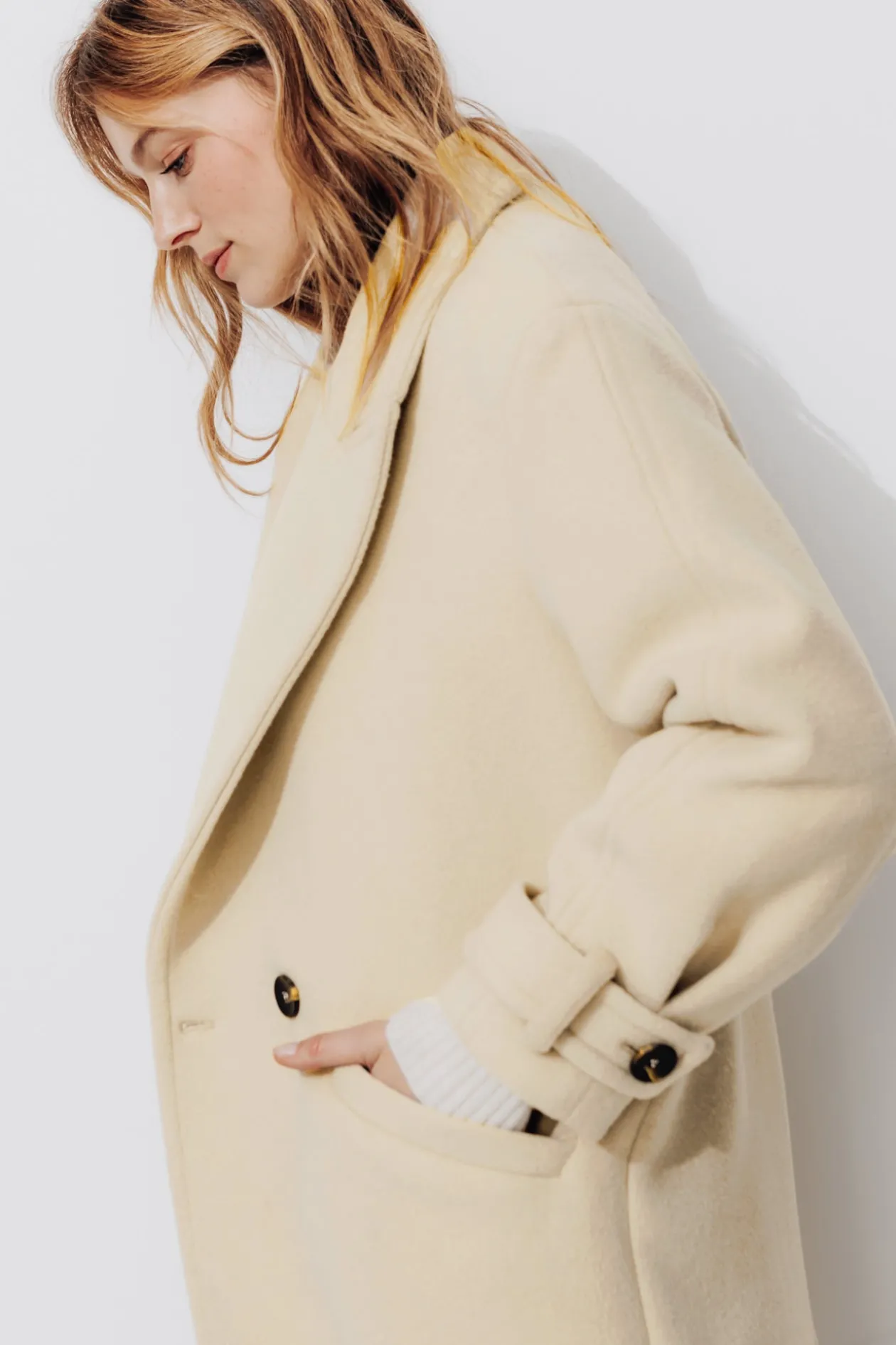 Promod SIMONE manteau en laine - Gris clair Grisclair Cheap