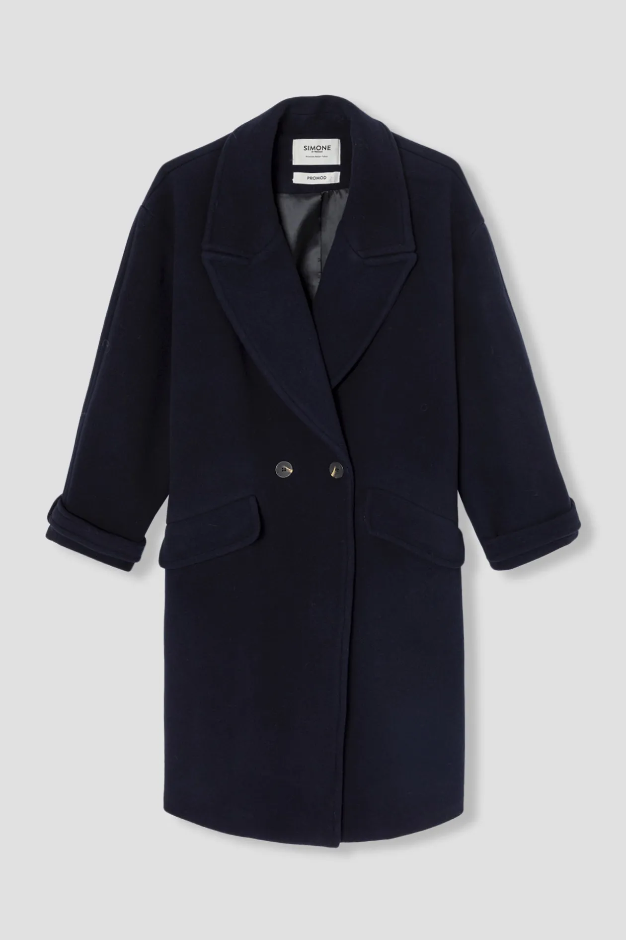 Promod SIMONE manteau en laine - Marine Best Sale