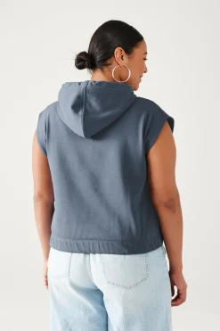 Promod Sweat-shirt à capuche - Bleu Cheap