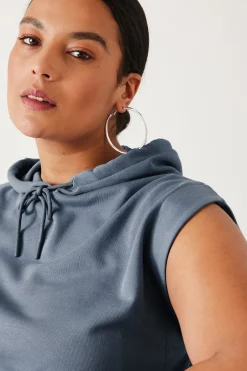 Promod Sweat-shirt à capuche - Bleu Cheap