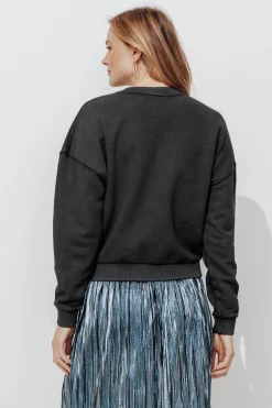 Promod Sweat-shirt à message Femme - Imprimé gris Imprimégris Outlet