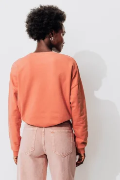 Promod Sweat-shirt à message Femme - Imprimé orange Impriméorange Flash Sale