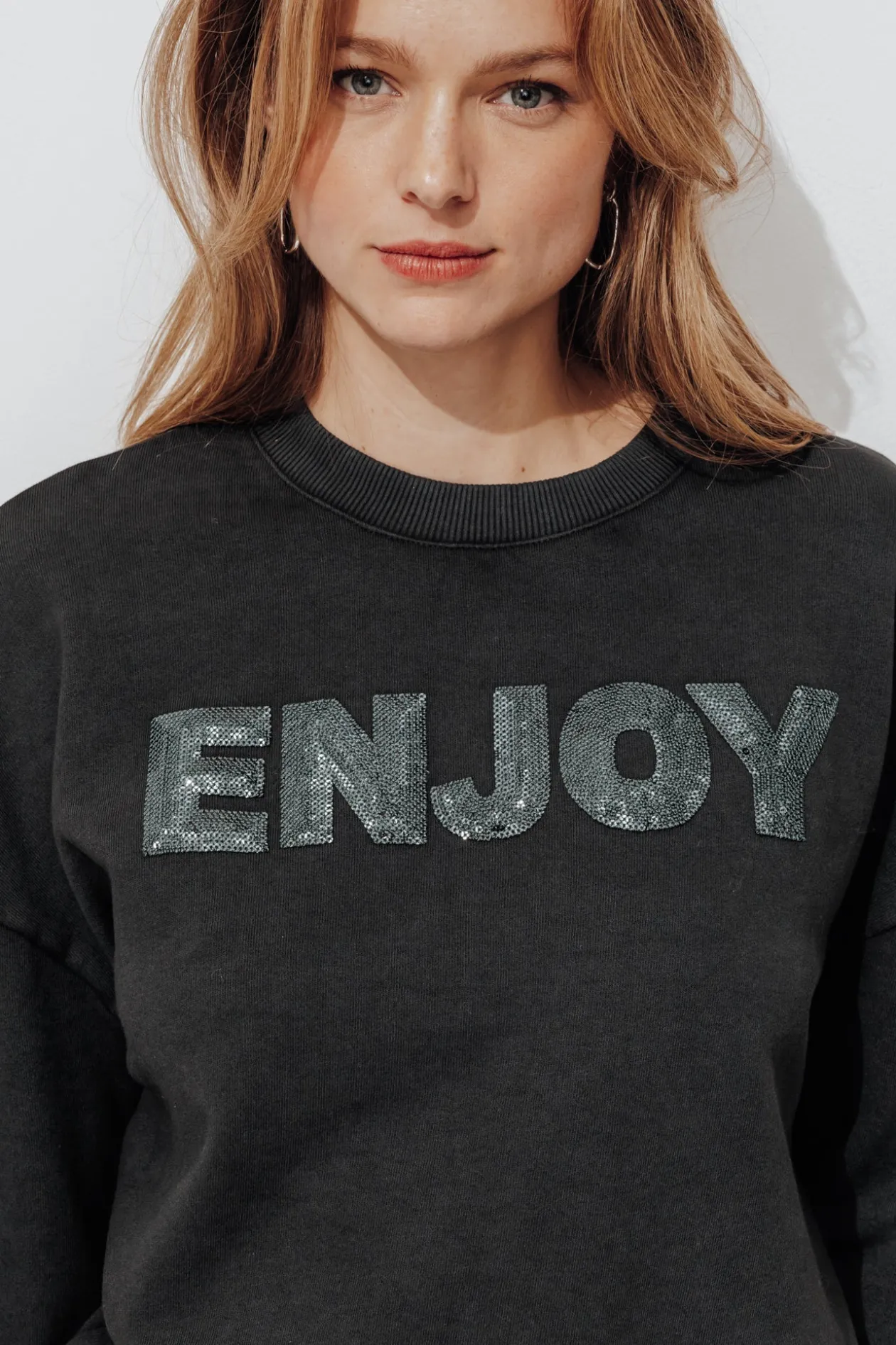 Promod Sweat-shirt à message Femme - Imprimé gris Imprimégris Outlet
