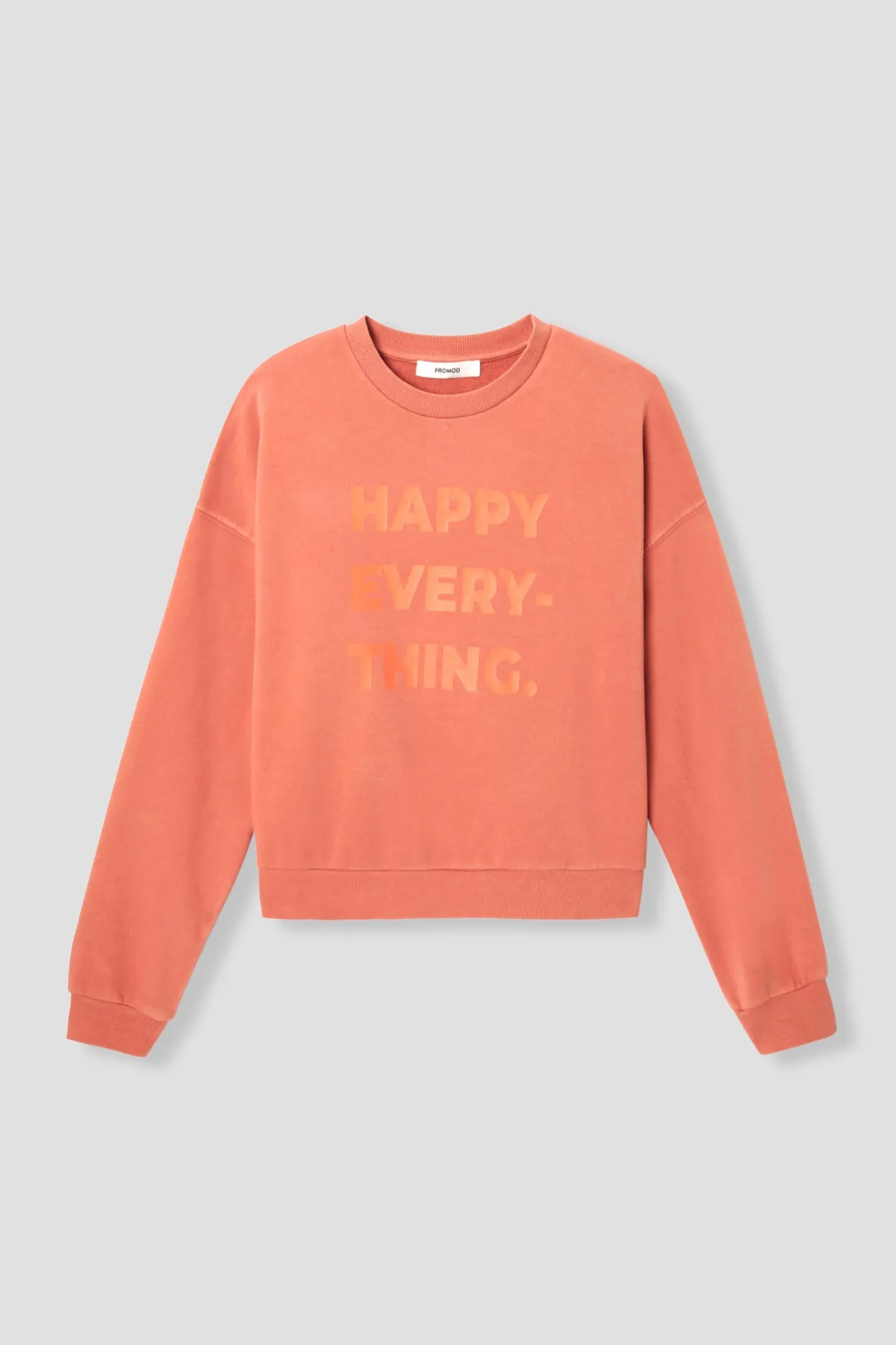 Promod Sweat-shirt à message Femme - Imprimé orange Impriméorange Flash Sale