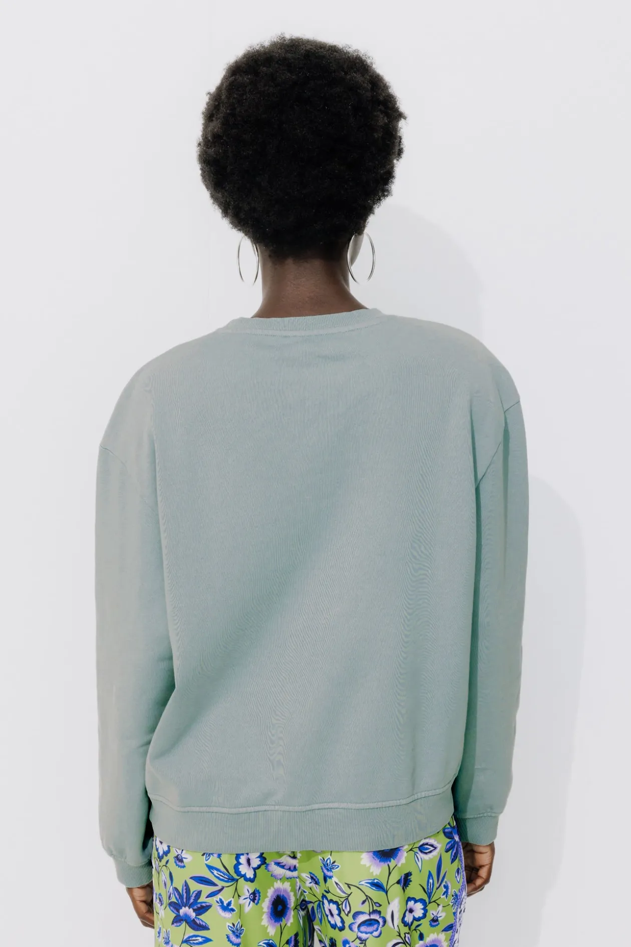 Promod Sweat-shirt à message pailleté - Imprimé vert clair Imprimévertclair New