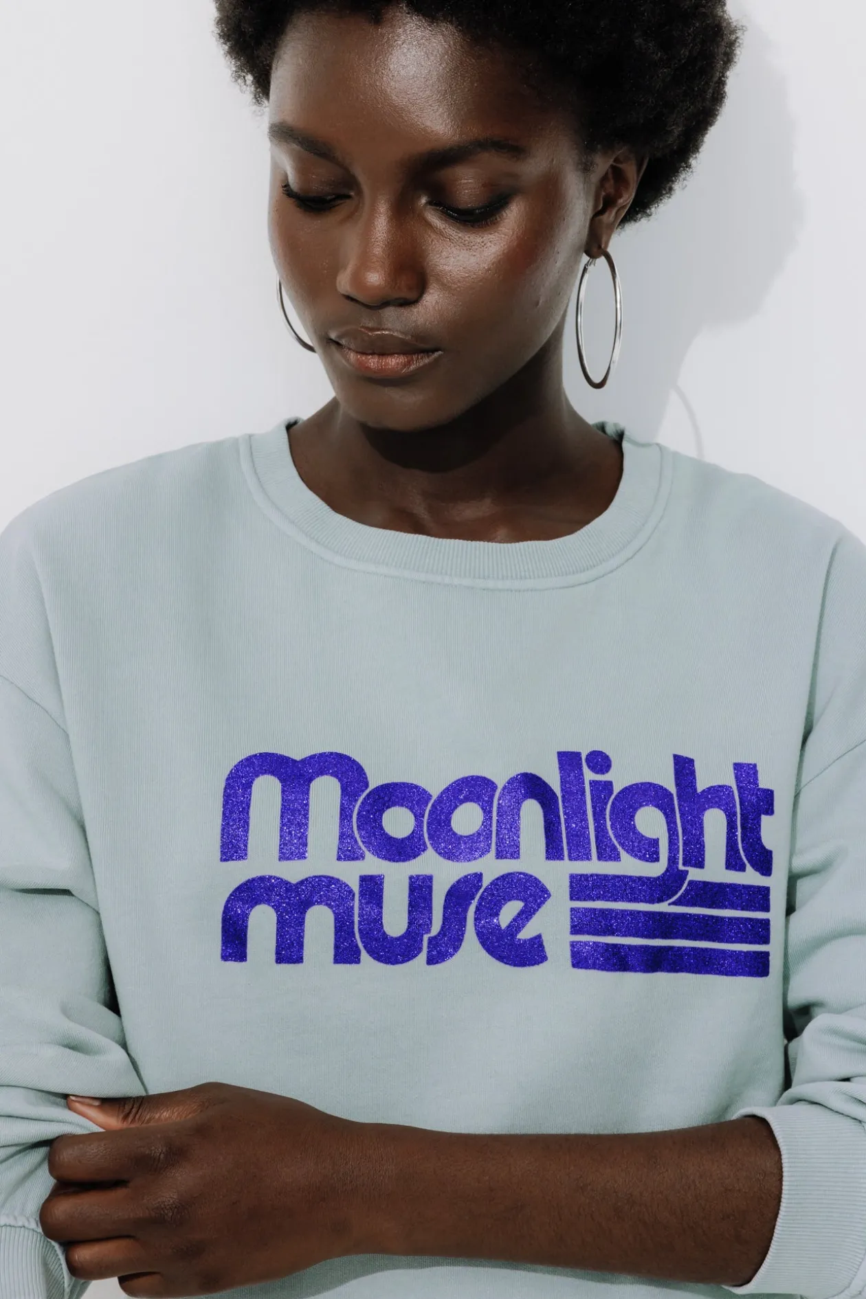 Promod Sweat-shirt à message pailleté - Imprimé vert clair Imprimévertclair New