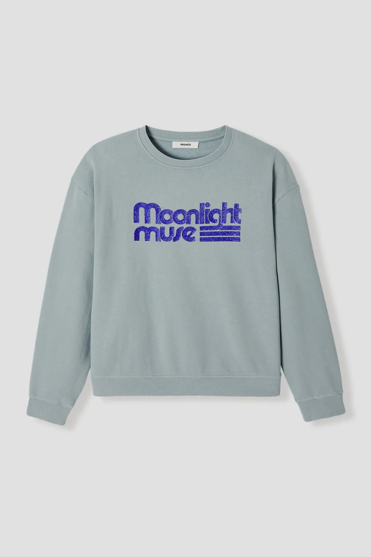Promod Sweat-shirt à message pailleté - Imprimé vert clair Imprimévertclair New
