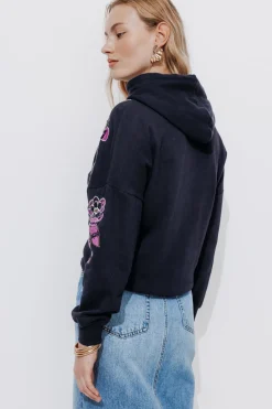 Promod Sweat-shirt brodé Femme - Imprimé marine Imprimémarine Fashion