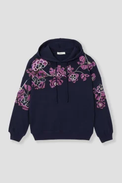 Promod Sweat-shirt brodé Femme - Imprimé marine Imprimémarine Fashion