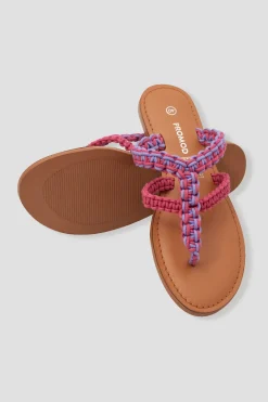 Promod Tong en macramé Femme - Imprimé multicolore Imprimémulticolore Online