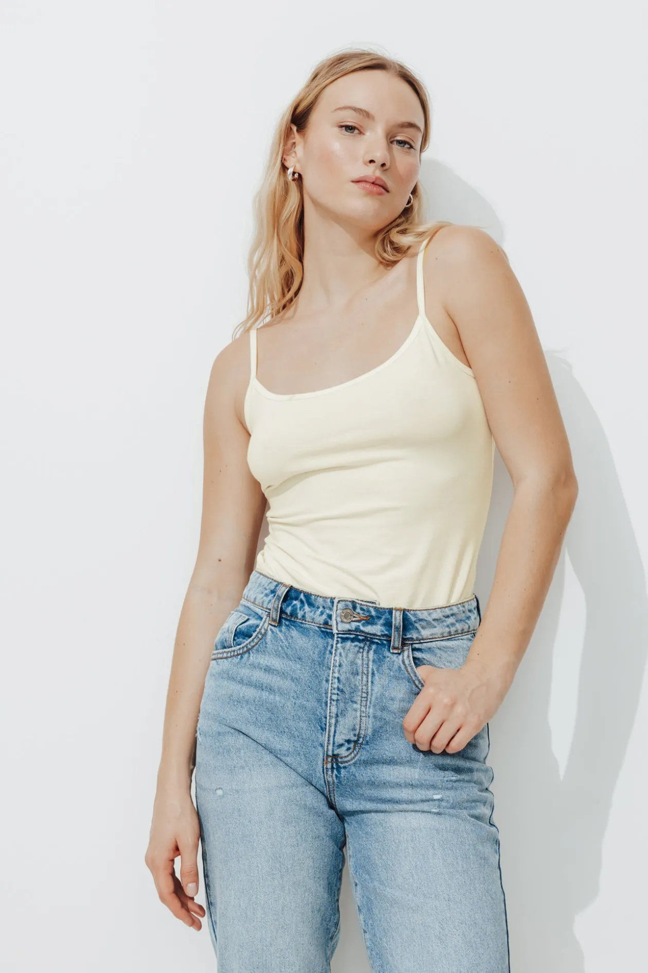 Promod Top à bretelles éco-conçu - Blanc Cheap