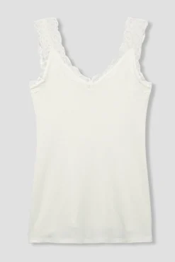Promod Top à bretelles éco-conçu - Ecru Discount