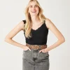 Promod Top à bretelles éco-conçu - Noir Fashion