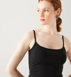 Promod Top à bretelles éco-conçu - Noir Clearance