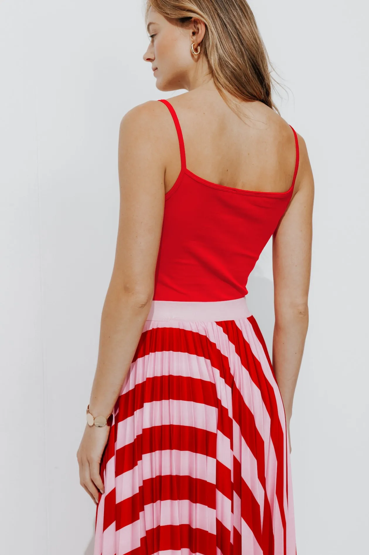 Promod Top à bretelles éco-conçu - Rouge Fashion