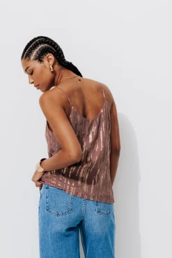Promod Top à fines bretelles Femme - Vieux rose Vieuxrose Flash Sale
