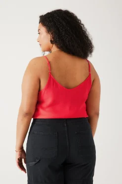 Promod Top à fines bretelles Femme - Corail Fashion