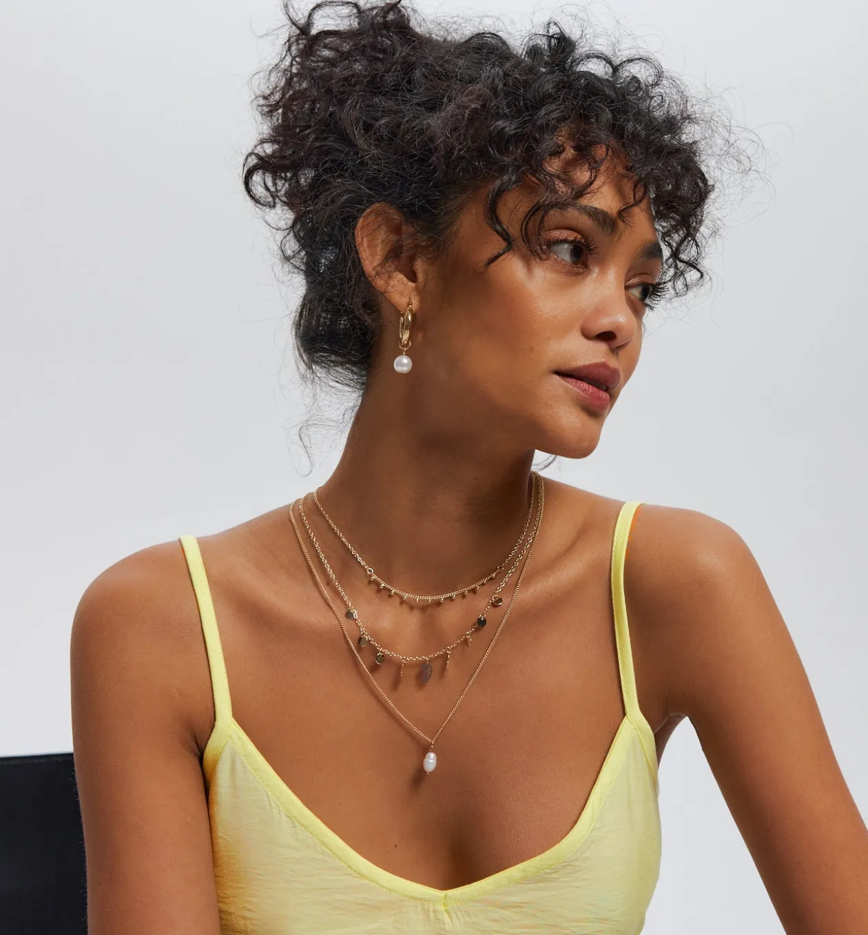 Promod Top à fines bretelles Femme - Jaune vert Jaunevert Sale