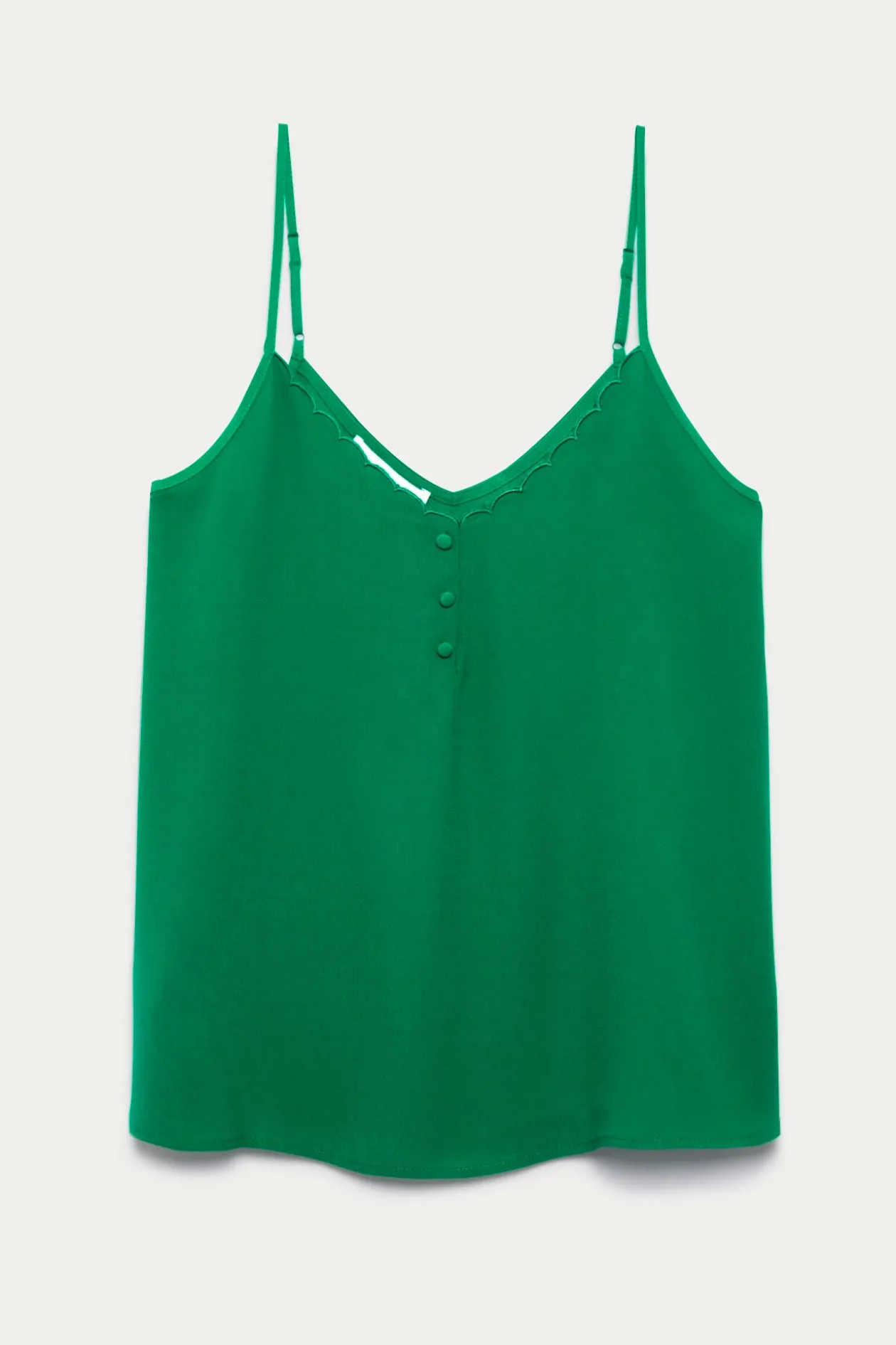 Promod Top à fines bretelles Femme - Vert Online