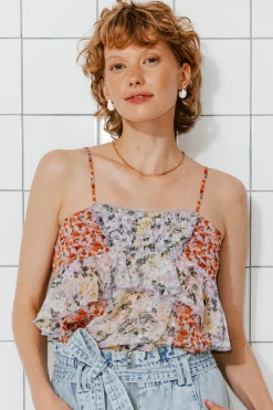 Promod Top à fleurs Femme - Imprimé multicolore Imprimémulticolore Online