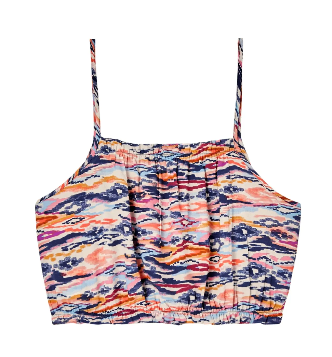 Promod Top imprimé ikat à bretelles - Imprimé marine Imprimémarine Hot