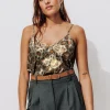 Promod Top léopard irisé Femme - Cuivre Cheap