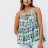 Promod Top motif ikat écoconçu Femme - Imprimé écru Impriméécru Fashion