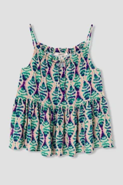 Promod Top motif ikat écoconçu Femme - Imprimé écru Impriméécru Fashion