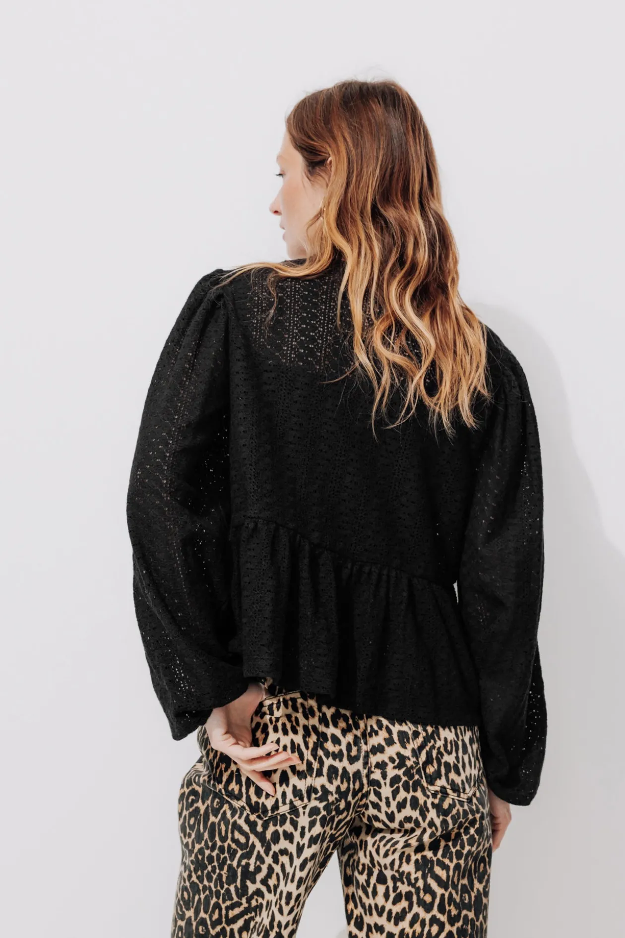 Promod Top noué dentelle Femme - Noir Cheap