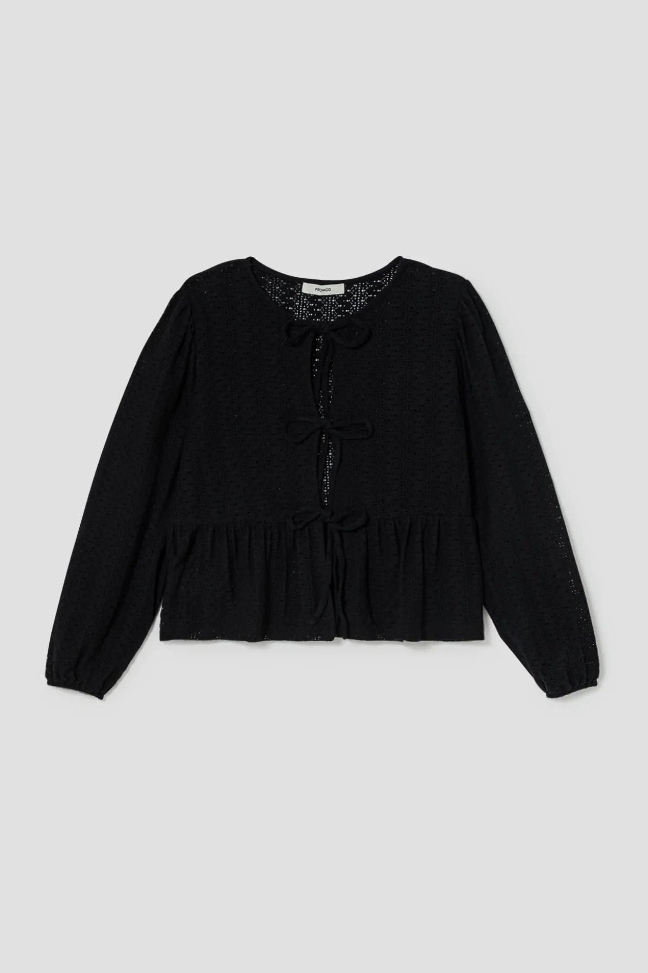 Promod Top noué dentelle Femme - Noir Cheap