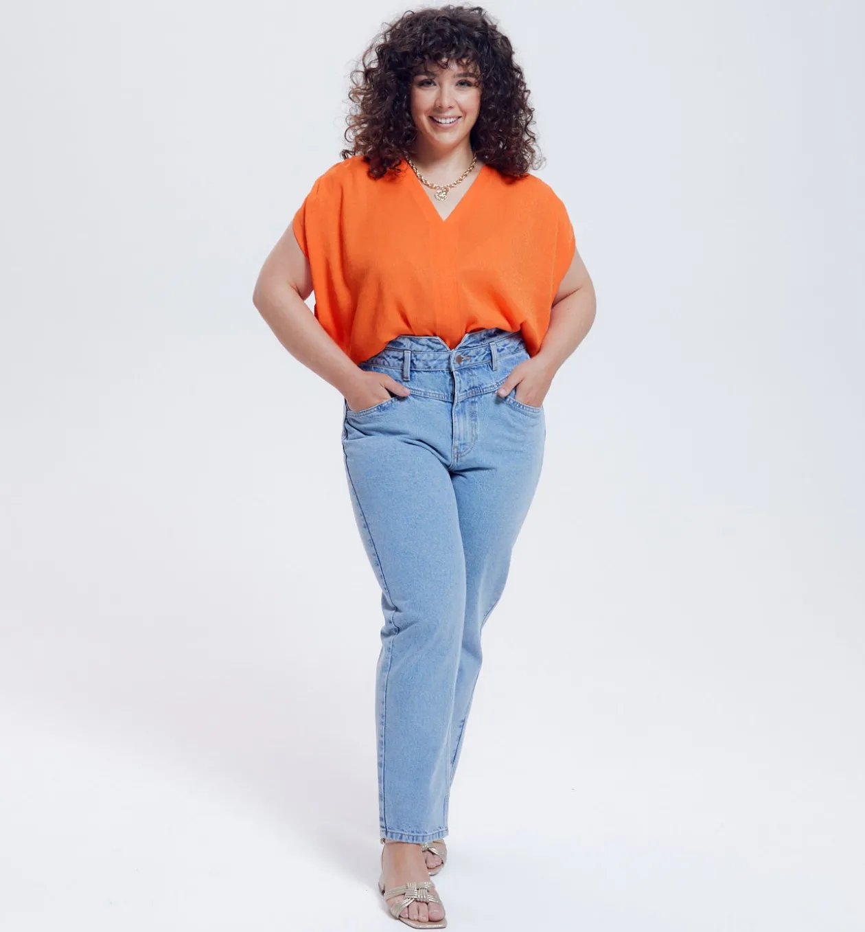 Promod Top pailleté Femme - Orange Online