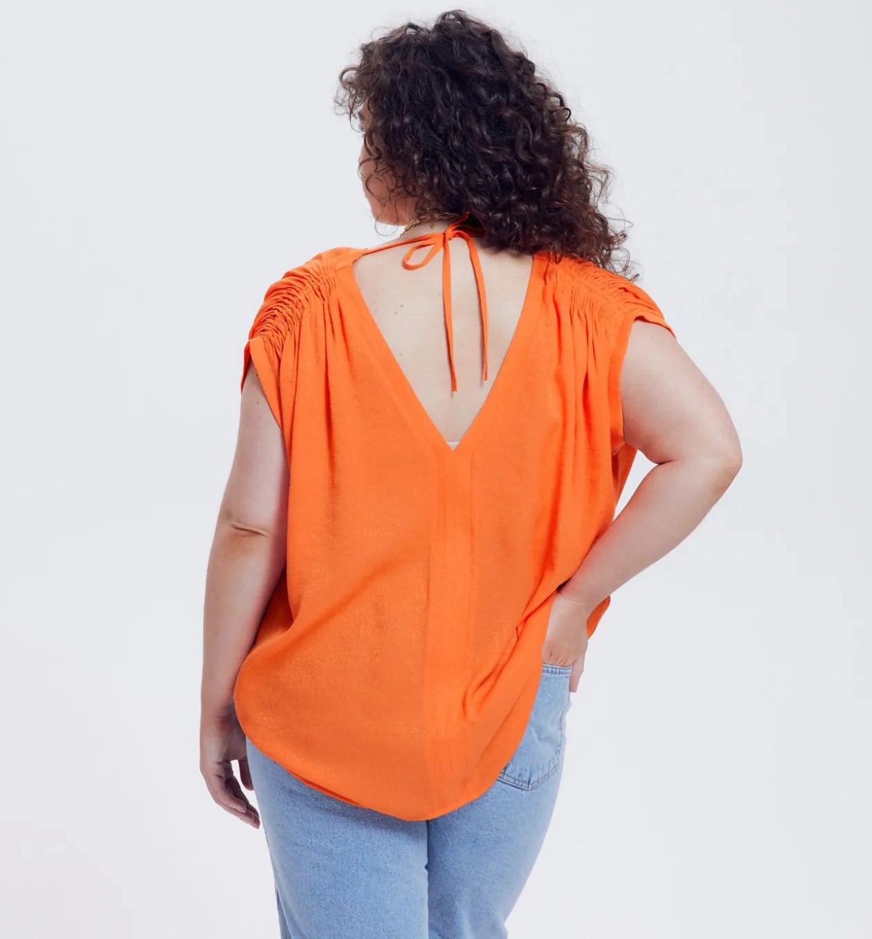 Promod Top pailleté Femme - Orange Online