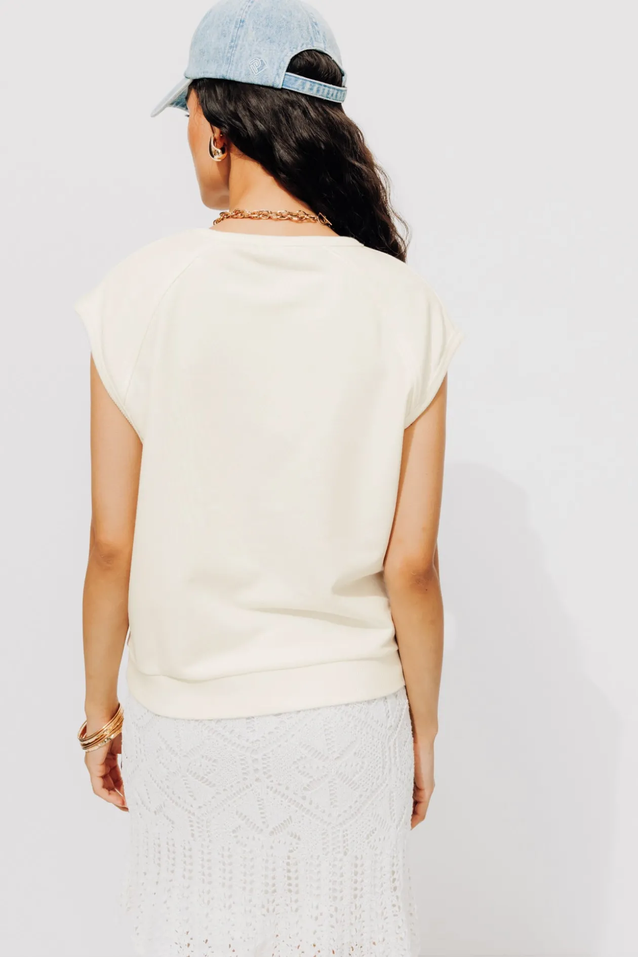 Promod Top sans manches Femme - Ecru Flash Sale