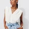 Promod Top sans manches uni Femme - Ecru Clearance
