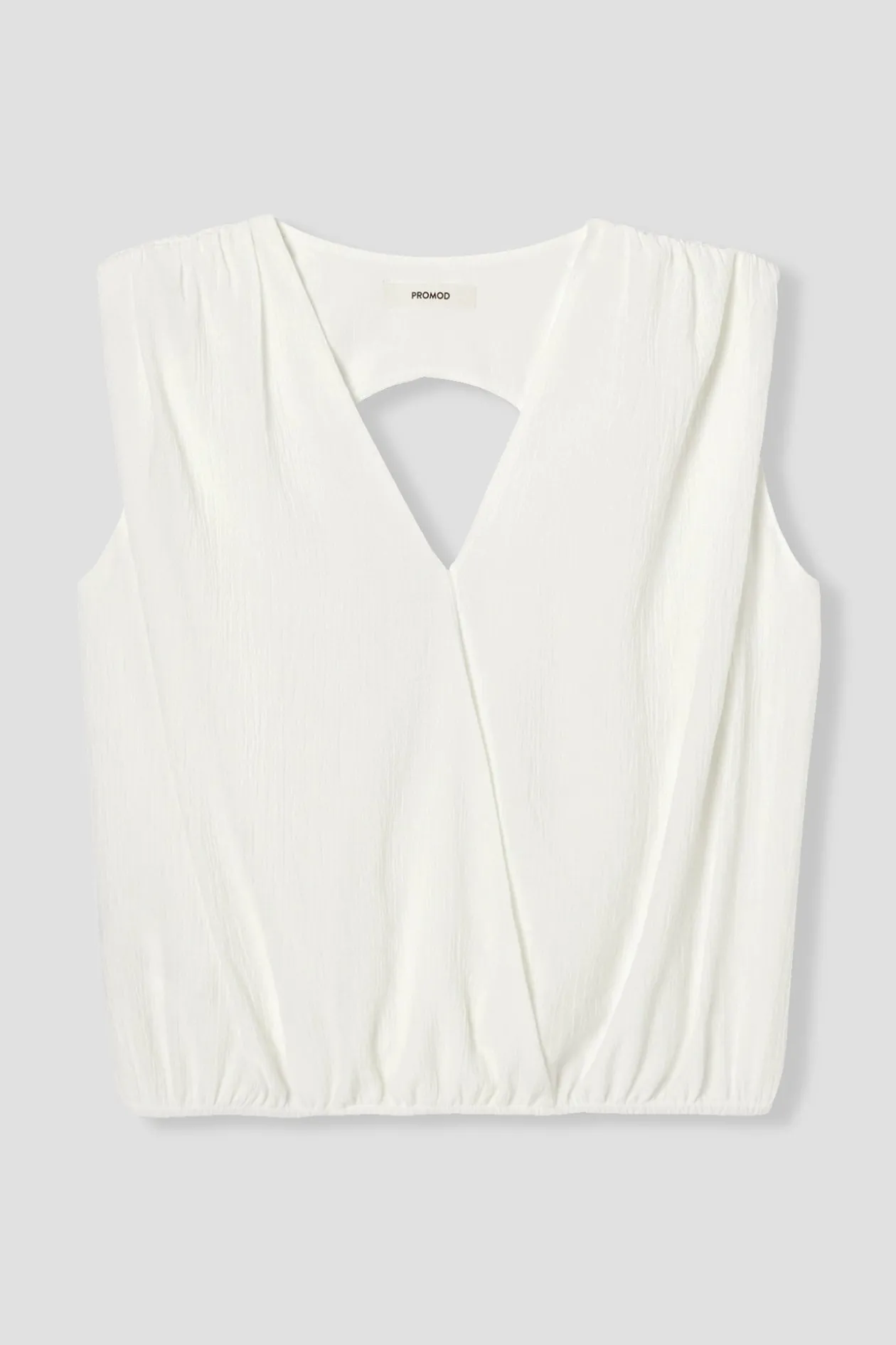 Promod Top sans manches uni Femme - Ecru Clearance