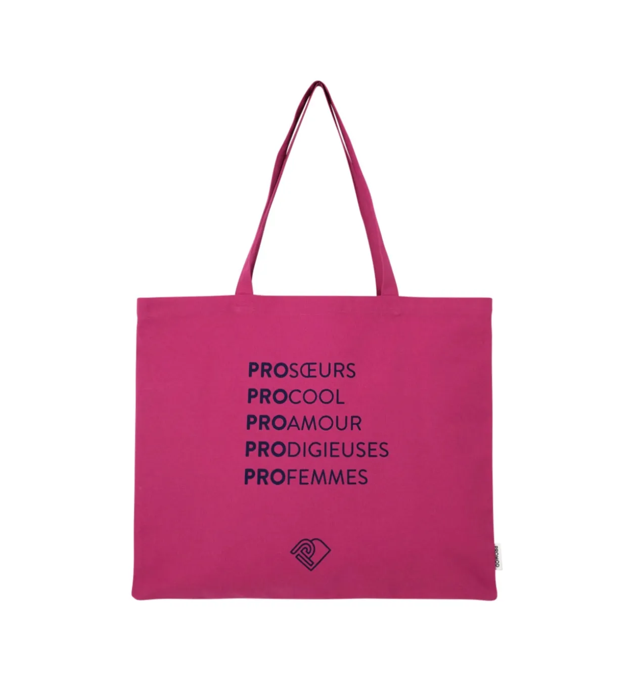 Promod Tote bag Femme logo - Framboise Clearance